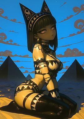 Egyptian Goddess Anime Girl