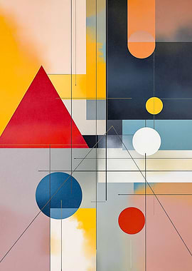 Abstract Colorful Geometric Art