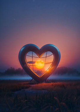 Heart Shaped Sunset