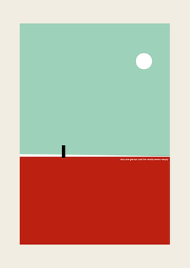 Minimalist Beach Landscape
