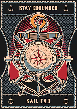 Anchor Stay Grounded Sail Far Art