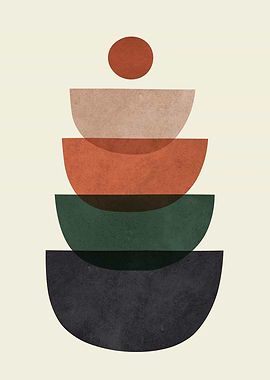 Abstract Geometric Art Print