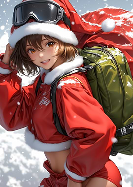 Anime Santa Girl Christmas