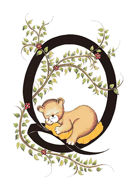 Sleeping Bear Letter Q