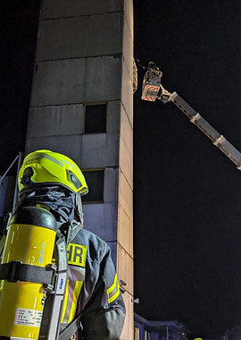 Firefighter at Night