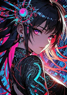 Cyberpunk Anime Girl