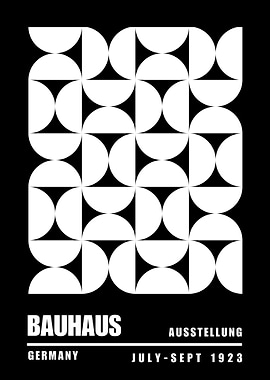 Bauhaus Geometric Poster