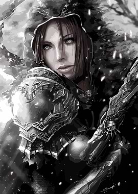Dark Fantasy Warrior Woman