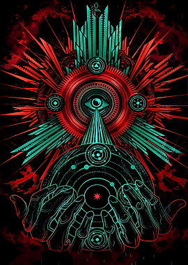 Cyberpunk Eye of Providence