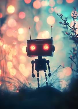 Robot in a Dreamy Setting