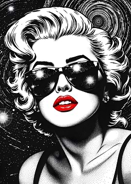 Marilyn Monroe Space Art