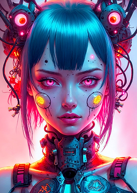 Cyberpunk Female Portrait