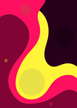 Abstract Yellow and Pink