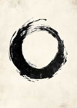 Zen Circle Abstract Art