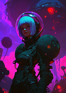 Cyberpunk Astronaut