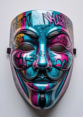 V for Vendetta Graffiti Mask - Chameleon