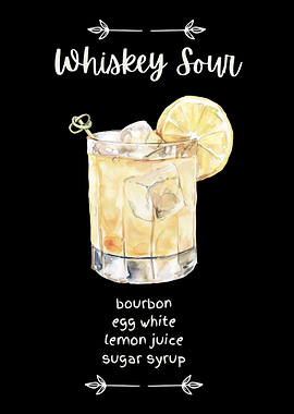 Whiskey Sour Cocktail
