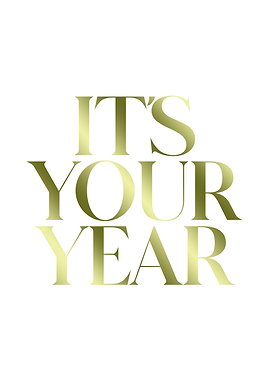 It's Your Year Poster New Year Vision Board Inspirational Motivational