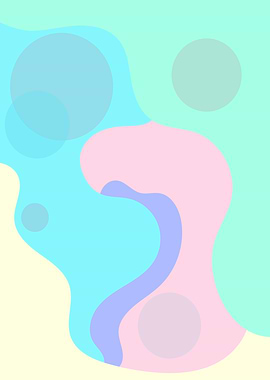 Abstract Pastel Shapes