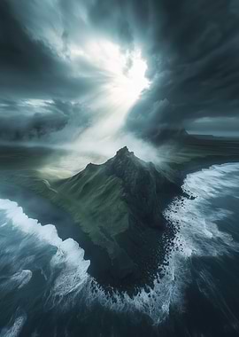 Iceland Coast Line, Storm