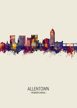 Allentown Pennsylvania Skyline