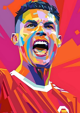 Cristiano Ronaldo Pop Art
