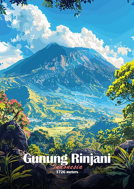 Gunung Rinjani, Indonesia