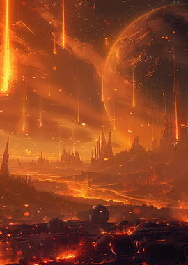 Apocalyptic Fire Planet
