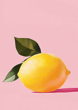Lemon on Pink