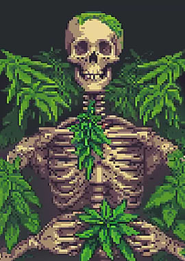 Skeleton and Marijuana