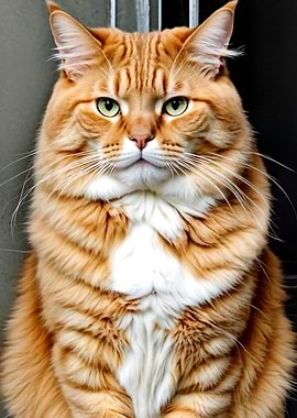 Orange Tabby Cat Portrait