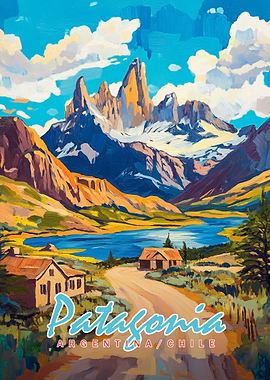 Patagonia Landscape Painting