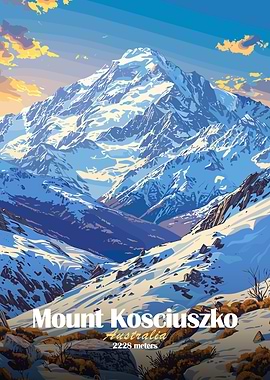 Mount Kosciuszko Illustration