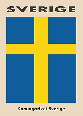 Swedish Flag Poster