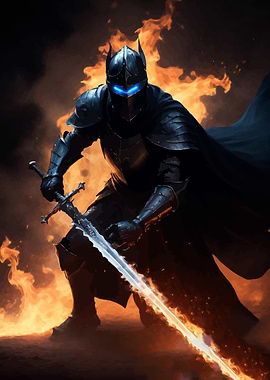 Dark Knight in Flames