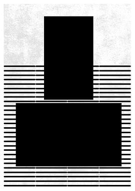 Abstract Black and White Art