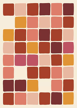 Abstract Color Block Art