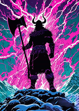 Viking Berserker Silhouette