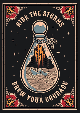 Paper Boat in a Bottle