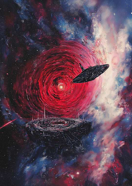 Spacecraft and Nebula