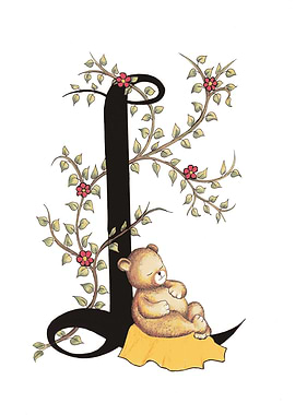 Bear Alphabet Letter L
