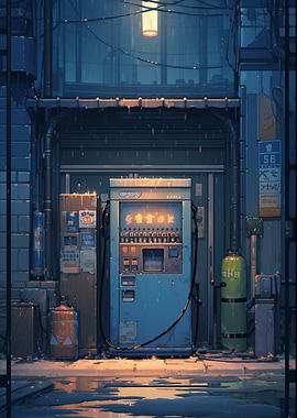Rainy Night Vending Machine