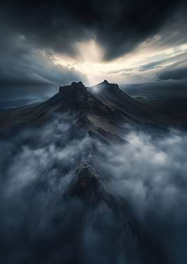 Iceland Volcano, Storm