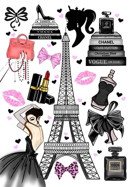 Parisian Fashion Collage
