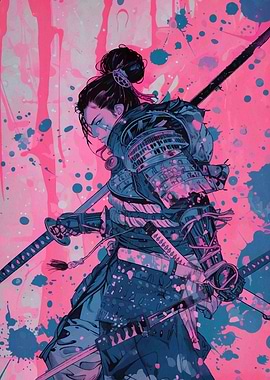 Samurai Warrior Art Print