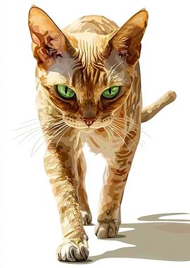 Hairless Cat Portrait