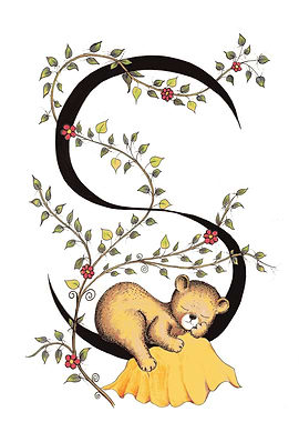 Sleeping Bear on Letter S