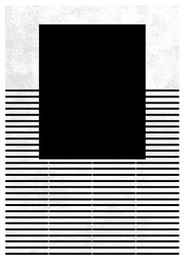 Black Square Minimalist Art