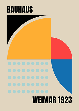 Bauhaus Geometric Art Print
