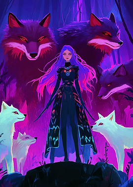 Purple Wolf Queen
